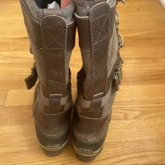 SOREL Conquest Carly Boots Sorel  sz 6 lace up great pre owned condition - Picture 5 of 8